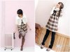 仿毛呢蝴蝶结毛毛围脖格子裙2.jpg
